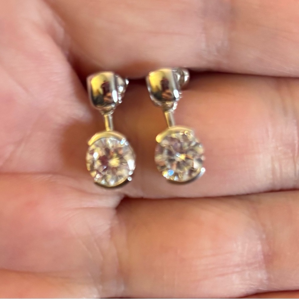 Elle Dangle CZ Earrings
